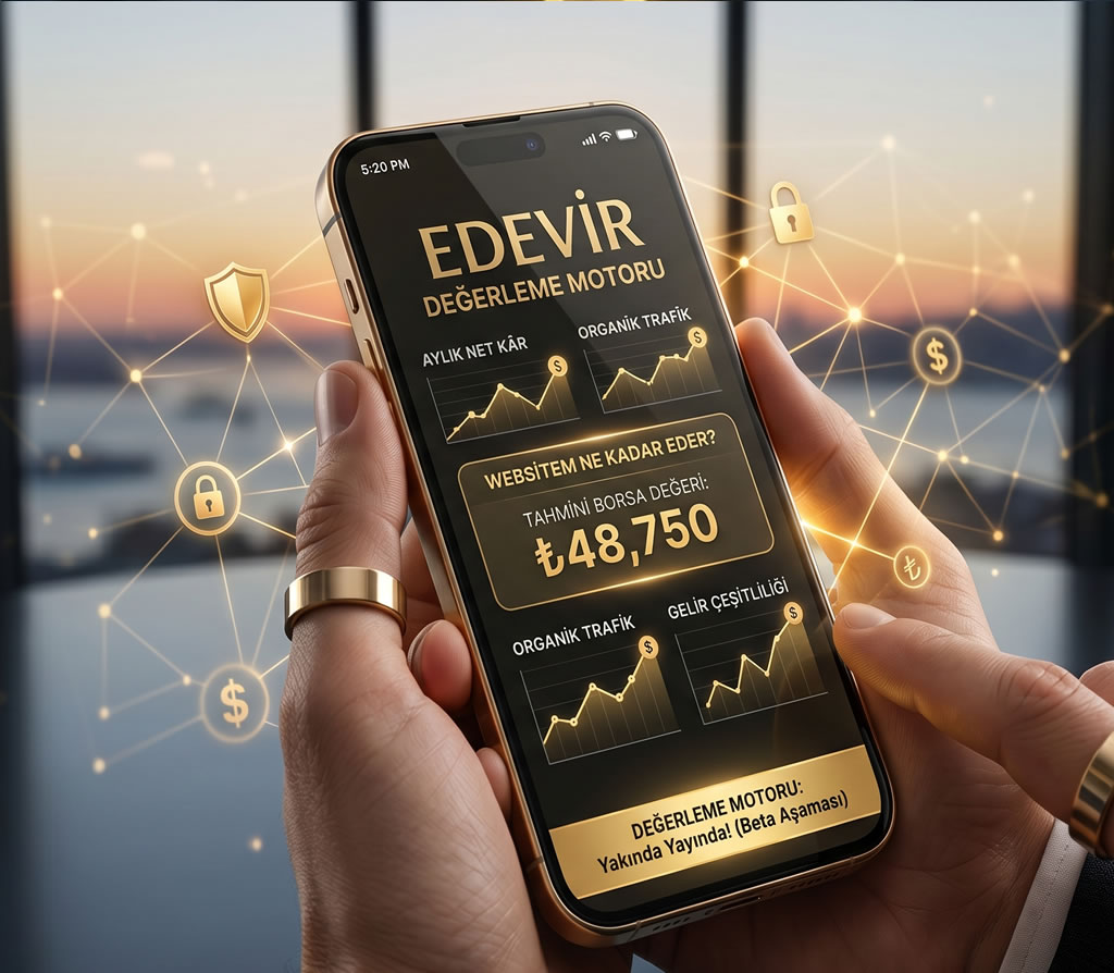 Website Değerleme Motoru - Websitem Ne kadar Eder? - Edevir