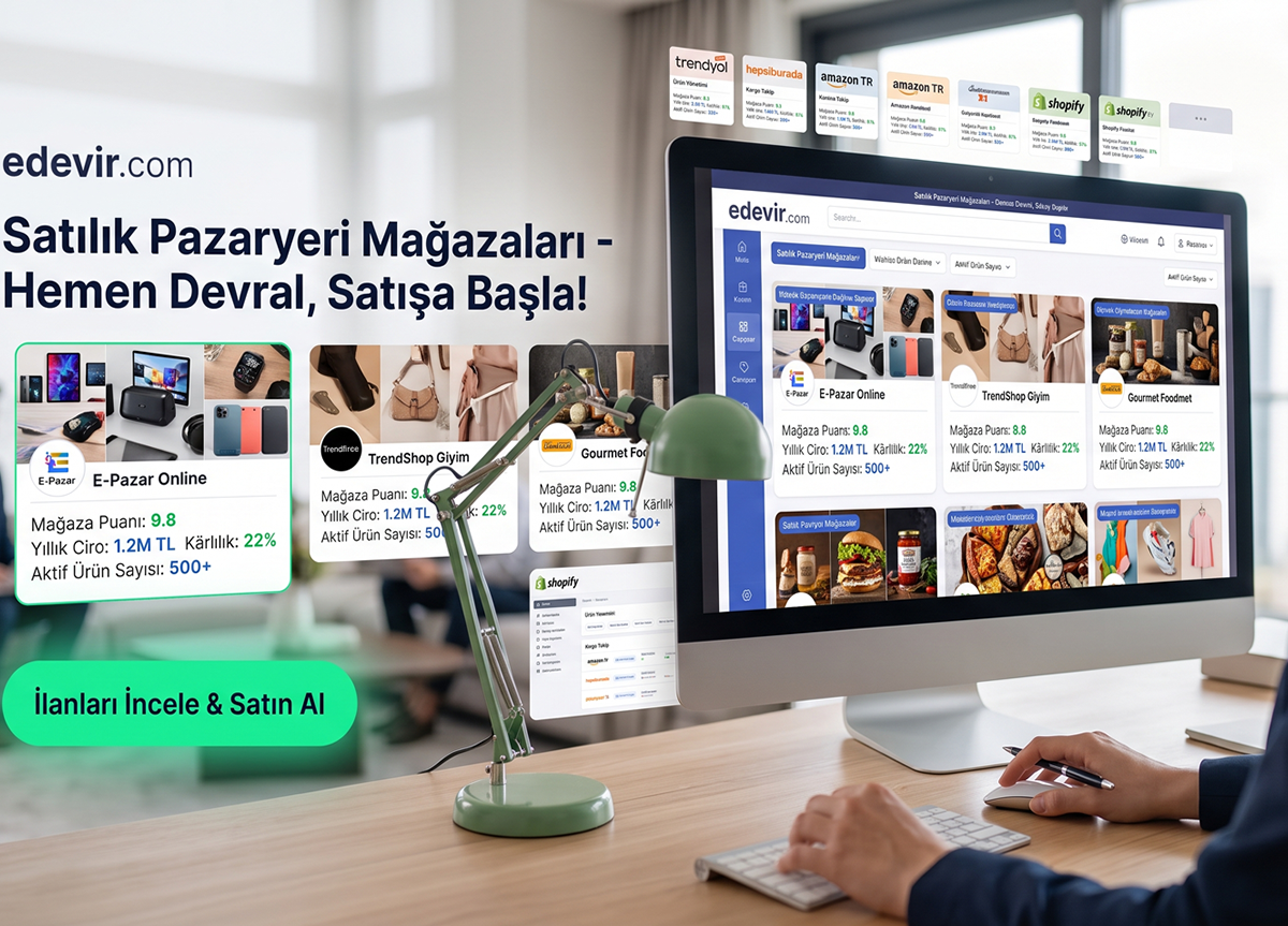 Satılık Pazaryeri Mağazası - Trendyol - Hepsiburada - Amazon