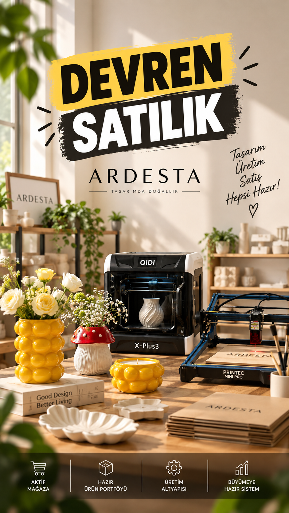 DEVREN SATILIK – Anahtar Teslim Üretim ve E-Ticaret İşletmesi